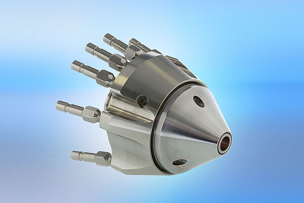 HighNo<sup>®</sup> 5.0W - Kontinuierliche Koaxiale Pulverzufuhrdüse